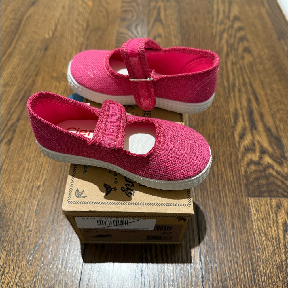 NIB Cienta Kids' Pink Mary Jane Shoes size 6 - Picture 2 of 2